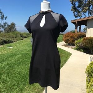 Black dress, Tear Drop Cut Outs